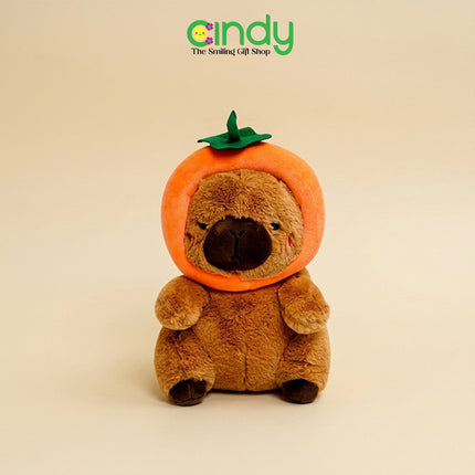 Cindy Boneka Capybara Kepala Jeruk – Kapibara Plush Toy Lucu Lembut untuk Kado Anak