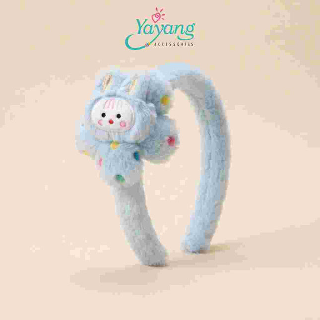 Yayang Bando Anak Perempuan Karakter Kelinci Plush Premium Lembut Bando Rambut Cute Hairband