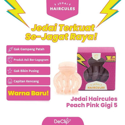 Yayang x Declip Jedai Haircules Original Gigi 3 Ukuran 5CM - Jedai Rambut Kuat Anti Patah Premium