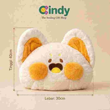 Cindy Bantal Tidur Sofa Dudu Cat Bantal Bentuk Kepala Kucing Bantal Peluk Karakter Kucing Lucu Teman Tidur Anak