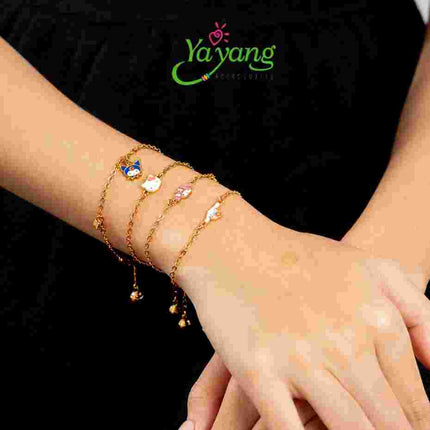 Yayang Gelang Serut Anak Official License Sanrio - Perhiasan Anak Lapis Emas - Gold Plated Titanium