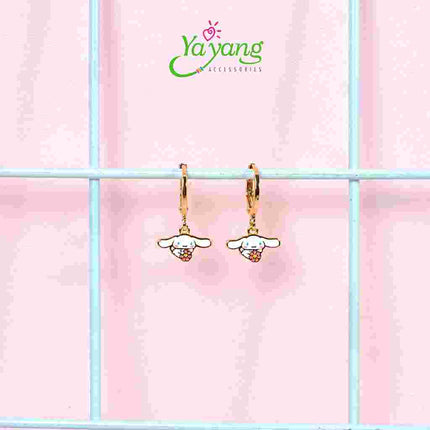 Yayang Giwang Anak Official License Sanrio - Anting Perhiasan Anak Lapis Emas - Gold Plated Titanium