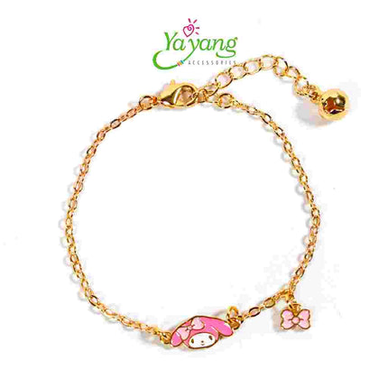 Yayang Gelang Serut Anak Official License Sanrio - Perhiasan Anak Lapis Emas - Gold Plated Titanium