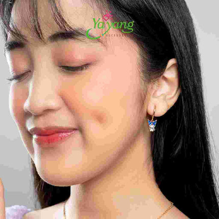 Yayang Giwang Anak Official License Sanrio - Anting Perhiasan Anak Lapis Emas - Gold Plated Titanium