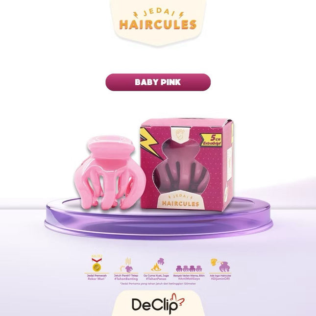 Yayang x Declip Jedai Haircules Original Gigi 3 Ukuran 5CM - Jedai Rambut Kuat Anti Patah Premium