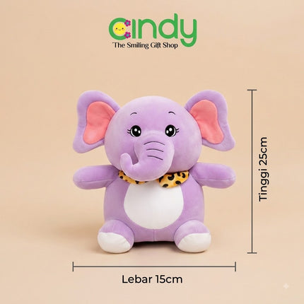 Cindy Special Bundle Boneka Gajah Emoy Soft Plush Doll Isi 2Pcs