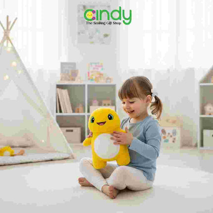 Cindy Boneka Nailong Milk Dragon Standing Plush Toy - Mainan Boneka Dino Kuning Lucu Hadiah Kado Ulang Tahun