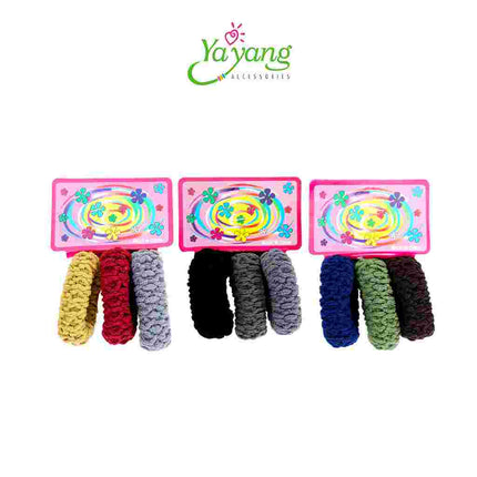 YAYANG Ikat Rambut Donat Premium Isi 3PCS - Akesoris Fashion Rambut Wanita Korea - NAR0201