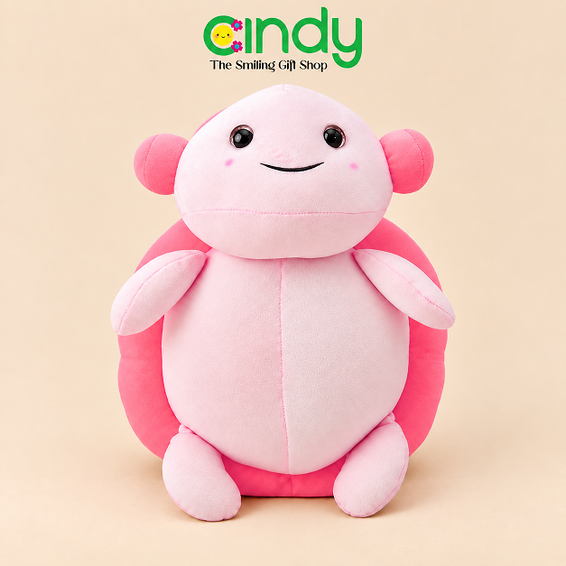 Cindy Boneka Kura Kura Pakai Headphone Plushie Music Turtle Lucu Bantal Peluk Premium