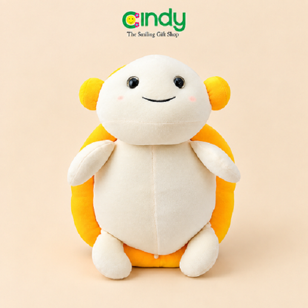 Cindy Boneka Kura Kura Pakai Headphone Plushie Music Turtle Lucu Bantal Peluk Premium