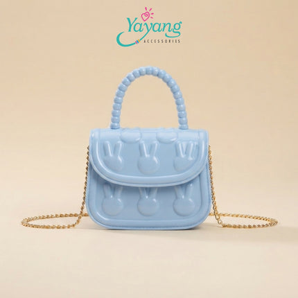 Yayang Tas Jelly Bunny Anak Tas Mini Selempang Anak Perempuan Tas Imut Fashion Anak Tas Crossbody Mini