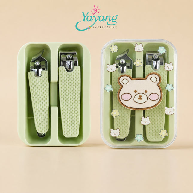 YAYANG Gunting Kuku Anak 2in1 Karakter Lucu - Alat Kecantikan Kuku Menicure Pedicure - NKG0170