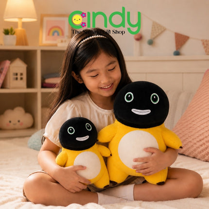 Cindy Boneka Dino Kuning Kepala Hitam - Nailong Gosong Plush Toy Premium