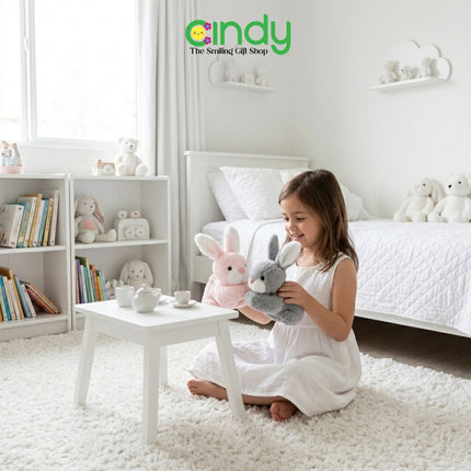Cindy Boneka Kelinci Tidur Lucu Plush Boneka Bunny Lembut Teman Tidur Anak Kado