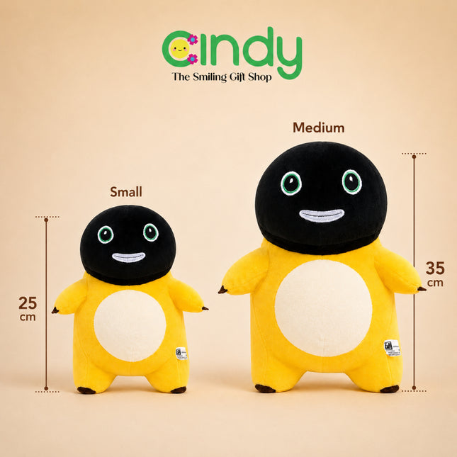 Cindy Boneka Dino Kuning Kepala Hitam - Nailong Gosong Plush Toy Premium