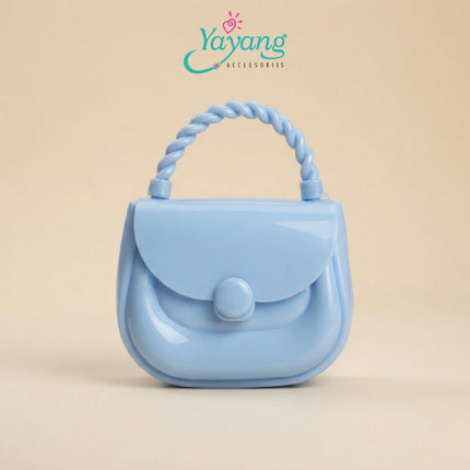 Yayang Tas Jelly Mini Anak Tas Selempang Jelly Anak Perempuan Tas Crossbody Mini Tas Pesta Anak