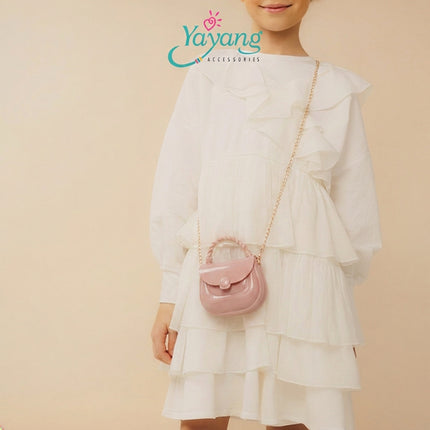 Yayang Tas Jelly Mini Anak Tas Selempang Jelly Anak Perempuan Tas Crossbody Mini Tas Pesta Anak
