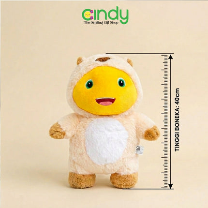 Cindy Boneka Nailong Costume Animals Hoodie Mainan Mewah Costume Changing Lucu Lembut Karakter Dino Kuning