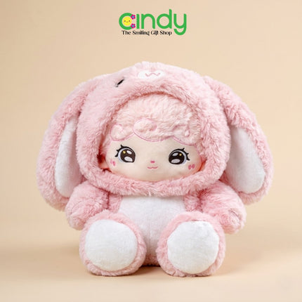 Cindy Boneka Baby Three Costume Rabbit Bunny Plush Toy - Plush Lembut untuk Kado Ulang Tahun Anak