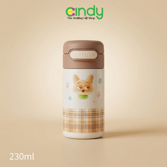 CINDY ORIGINAL DISNEY Tumbler Anak Zootopia 230ml Stainless Steel Botol Minum Karakter Disney Anti Bocor