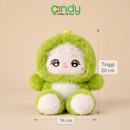 Cindy Boneka Baby Three Costume Rabbit Bunny Plush Toy - Plush Lembut untuk Kado Ulang Tahun Anak