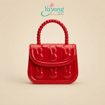 Yayang Tas Jelly Bunny Anak Tas Mini Selempang Anak Perempuan Tas Imut Fashion Anak Tas Crossbody Mini