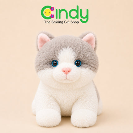 Cindy Boneka Kucing Lucu Plush Doll Empuk Lembut - Boneka Cat Laying Kado Ulang Tahun