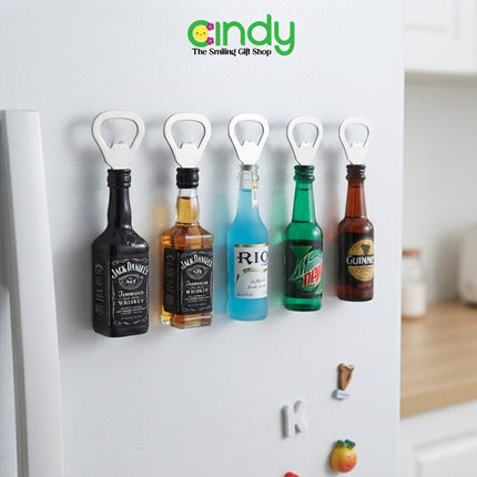 Cindy Magnet Kulkas Pembuka Botol Mini Bentuk Botol Minuman Unik Dekorasi Dapur Hadiah Souvenir