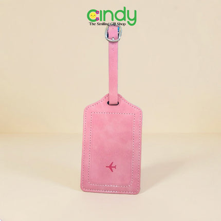 Cindy Tag Koper Kulit Sintetis Name Tag Koper Luggage Tag Label Koper Travel ID Card Holder Aksesoris Koper