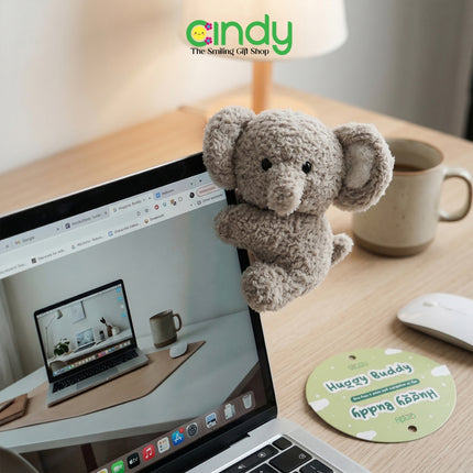 Cindy Boneka Animal Clip Huggy Buddy Boneka Peluk Serbaguna Clip Boneka Lucu Aksesoris Tas Meja Kerja