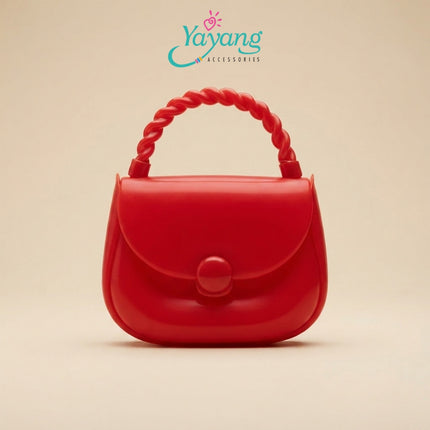 Yayang Tas Jelly Mini Anak Tas Selempang Jelly Anak Perempuan Tas Crossbody Mini Tas Pesta Anak