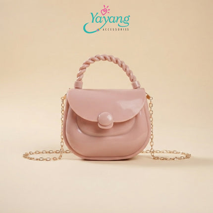 Yayang Tas Jelly Mini Anak Tas Selempang Jelly Anak Perempuan Tas Crossbody Mini Tas Pesta Anak