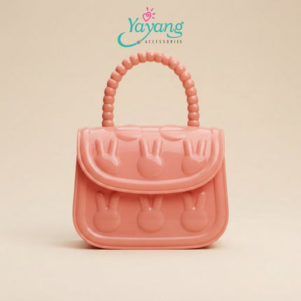 Yayang Tas Jelly Bunny Anak Tas Mini Selempang Anak Perempuan Tas Imut Fashion Anak Tas Crossbody Mini