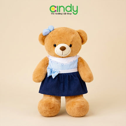Cindy Boneka Teddy Bear Russel Beruang Dress Jumbo 90cm