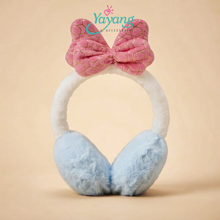 Yayang Earmuff Korea Pita Bulu Premium Pelindung Telinga Musim Dingin Wanita dan Anak