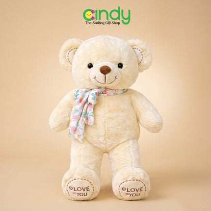 Cindy Teddy Bear Gipsy Syall Plush Toy - Mainan Anak Boneka Beruang Lucu untuk Kado Ulang Tahun