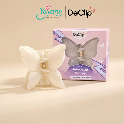 Yayang x Declip Jedai Butterfly Haircules Jepit Kupu Gigi 4 Ukuran 4,5CM - Aksesoris Jepitan Rambut