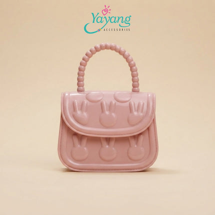 Yayang Tas Jelly Bunny Anak Tas Mini Selempang Anak Perempuan Tas Imut Fashion Anak Tas Crossbody Mini