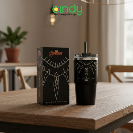CINDY Botol Minum Vacuum Flask Marvel Original Disney Licensed 650ml Termos Stainless Tahan Panas Dingin Sedotan - CFT2712