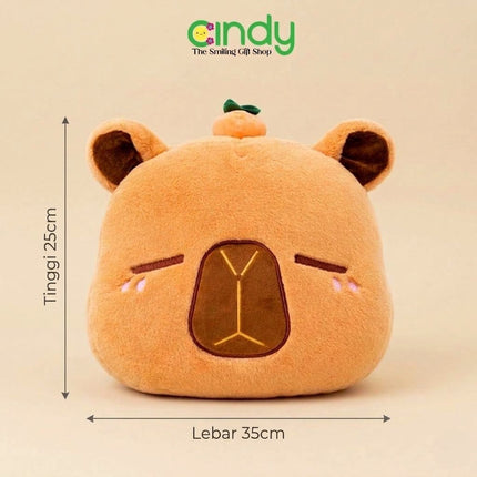 Cindy Boneka Capybara Premium Plush Lucu Lembut Empuk Bantal Anak Kado Ulang Tahun
