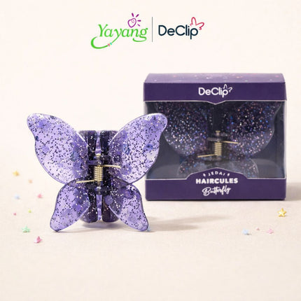 YAYANG DeClip Jedai Butterfly Haircules - Jepit Kupu Gigi 4 Ukuran 4,5cm