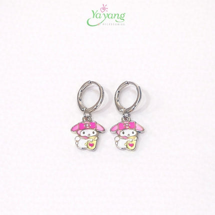 Yayang Giwang Anak Official License Sanrio - Anting Perhiasan Anak Lapis Emas - Gold Plated Titanium