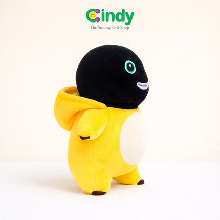 Cindy Boneka Nailong Gosong Black Face Changing Plush Toy - Mainan Dino Kuning Lucu Bisa Ganti Wajah