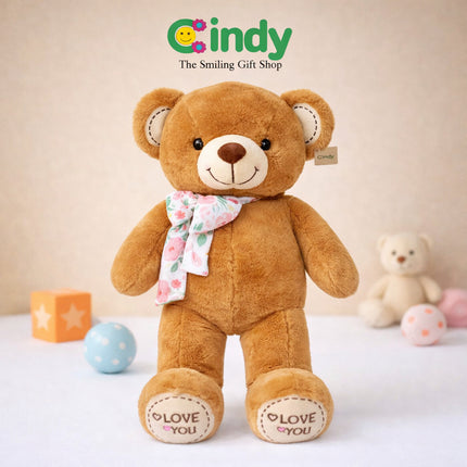 Cindy Teddy Bear Gipsy Syall Plush Toy - Mainan Anak Boneka Beruang Lucu untuk Kado Ulang Tahun