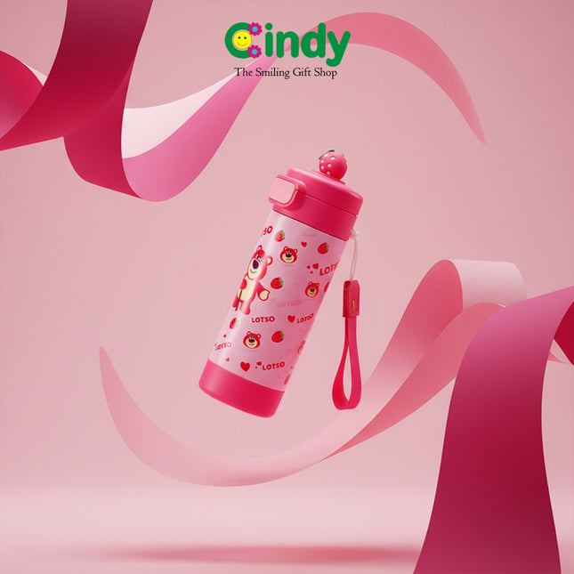 Cindy Original Disney Tumbler Stainless Steel BPA Free Anak Karakter Lotso Tahan Panas Dingin