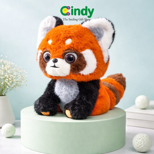 Cindy Boneka Panda Merah Imut Plush Toy Lembut Hadiah Anak Kado Ulang Tahun - Boneka Red Panda