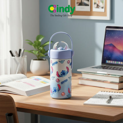 Cindy Original Disney Botol Minum Disney Karakter Stitch Stainless Steel