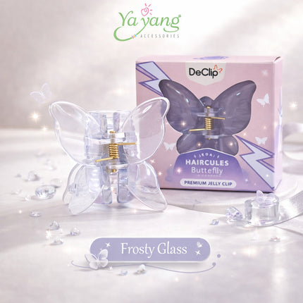 Yayang x Declip Jedai Butterfly Haircules Jepit Kupu Gigi 4 Ukuran 4,5CM - Aksesoris Jepitan Rambut