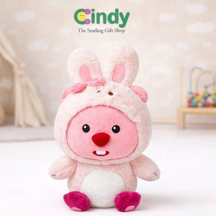 Cindy Boneka Zanmang Loopy Costume Bunny Bear - Mainan Boneka Loopy Kostum Kelinci Beruang Lucu Imut