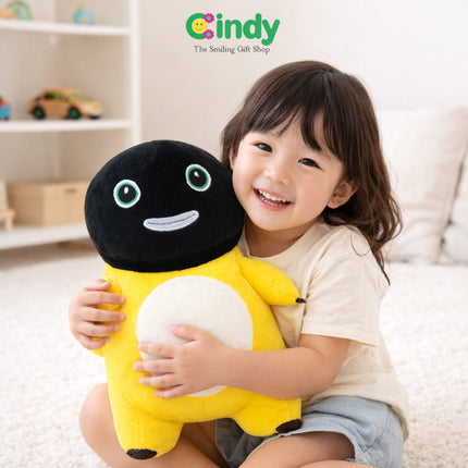 Cindy Boneka Nailong Gosong Black Face Changing Plush Toy - Mainan Dino Kuning Lucu Bisa Ganti Wajah